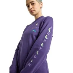 Burton Mens 1996 Dolphin Crew -Duijvestein Verkoop Burton Dolphin sweat side